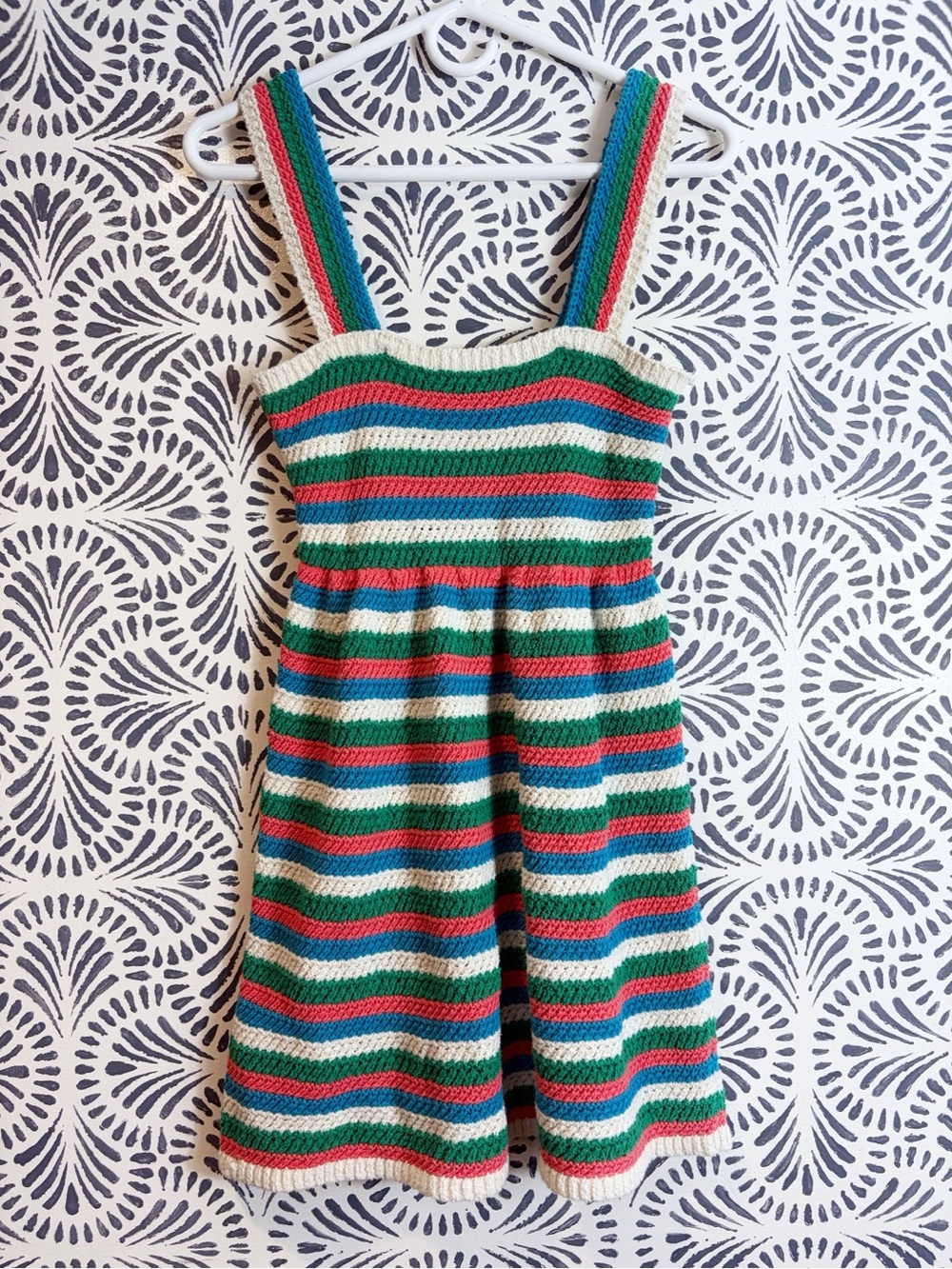 Zara Stripe Crochet Summer Mini Dress - Picture 3 of 12